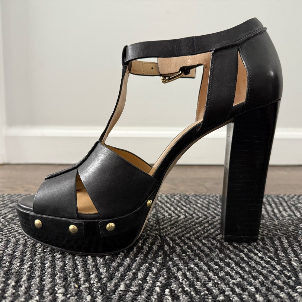 Elegant Black Women's Platform Heels michael kors